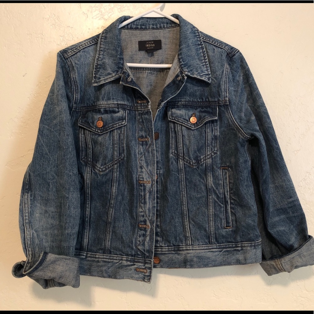 JCrew Factory denim jacket Large